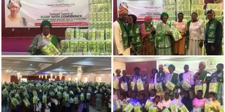 First Lady Launches Menstrual Hygiene Intervention in Ibadan, Distributes Sanitary Pads