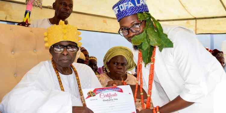 Ola Olanrewaju Installed as Mayegun of Ofa-Igbo Land, Vows to Drive Community Development